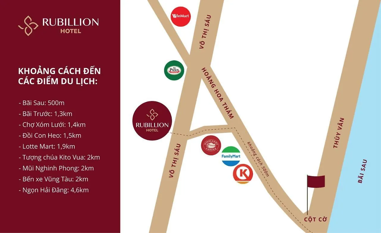 Rubillion Hotel - 5-Min Walking To Back Beach Vung Tau